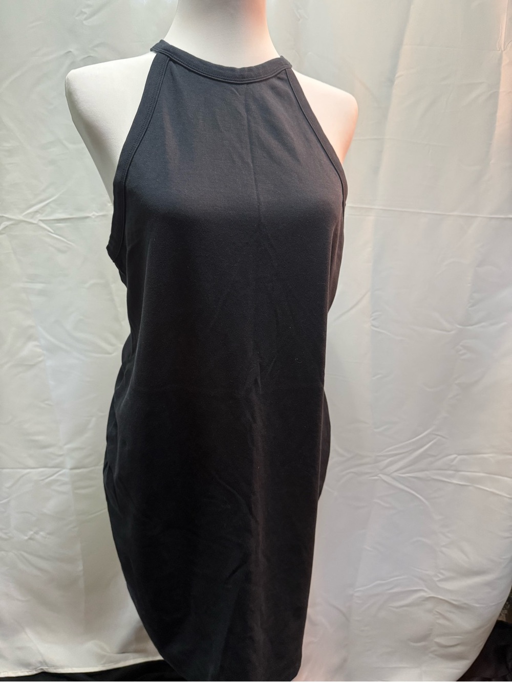 Fabletics Black Halter Midi Dress